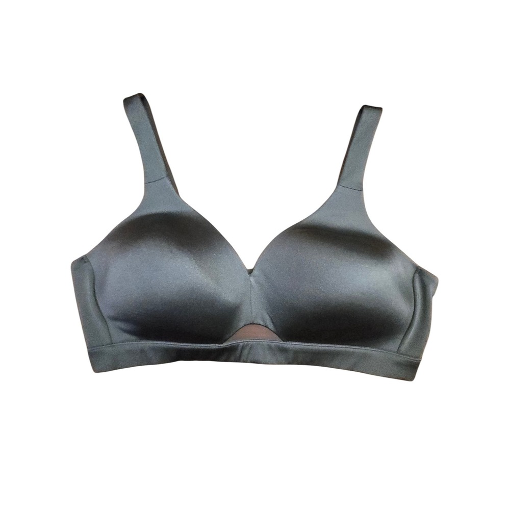 Cacique Lightly Lined No-Wire Bra 40D Dark Green Wireless Smooth A83570